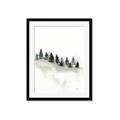 Picture of Misty Forest Trees _GroupedProduct_Rectangle_Portrait_Framed_Matted_