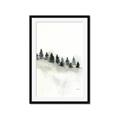 Picture of Misty Forest Trees _GroupedProduct_Rectangle_Portrait_Framed_Matted_