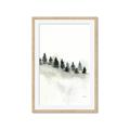 Picture of Misty Forest Trees _GroupedProduct_Rectangle_Portrait_Framed_Matted_