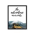 Picture of The Adventure Never Ends _GroupedProduct_Rectangle_Portrait_Photography _GroupedProduct_Rectangle_Portrait_Framed_Matted_