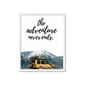 Picture of The Adventure Never Ends _GroupedProduct_Rectangle_Portrait_Photography _GroupedProduct_Rectangle_Portrait_Framed_Matted_