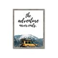 Picture of The Adventure Never Ends _GroupedProduct_Rectangle_Portrait_Photography _GroupedProduct_Rectangle_Portrait_Framed_Matted_