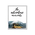 Picture of The Adventure Never Ends _GroupedProduct_Rectangle_Portrait_Photography _GroupedProduct_Rectangle_Portrait_Framed_Matted_