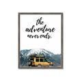 Picture of The Adventure Never Ends _GroupedProduct_Rectangle_Portrait_Photography _GroupedProduct_Rectangle_Portrait_Framed_Matted_