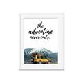Picture of The Adventure Never Ends _GroupedProduct_Rectangle_Portrait_Photography _GroupedProduct_Rectangle_Portrait_Framed_Matted_