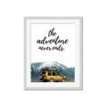 Picture of The Adventure Never Ends _GroupedProduct_Rectangle_Portrait_Photography _GroupedProduct_Rectangle_Portrait_Framed_Matted_