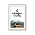 Picture of The Adventure Never Ends _GroupedProduct_Rectangle_Portrait_Photography _GroupedProduct_Rectangle_Portrait_Framed_Matted_