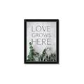 Picture of Love grows here _GroupedProduct_Rectangle_Portrait_Framed_Matted_
