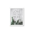 Picture of Love grows here _GroupedProduct_Rectangle_Portrait_Framed_Matted_