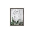 Picture of Love grows here _GroupedProduct_Rectangle_Portrait_Framed_Matted_