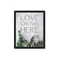 Picture of Love grows here _GroupedProduct_Rectangle_Portrait_Framed_Matted_