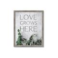 Picture of Love grows here _GroupedProduct_Rectangle_Portrait_Framed_Matted_