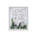 Picture of Love grows here _GroupedProduct_Rectangle_Portrait_Framed_Matted_