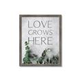 Picture of Love grows here _GroupedProduct_Rectangle_Portrait_Framed_Matted_