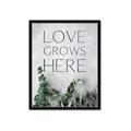 Picture of Love grows here _GroupedProduct_Rectangle_Portrait_Framed_Matted_