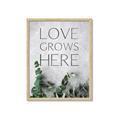 Picture of Love grows here _GroupedProduct_Rectangle_Portrait_Framed_Matted_