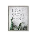 Picture of Love grows here _GroupedProduct_Rectangle_Portrait_Framed_Matted_