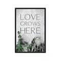 Picture of Love grows here _GroupedProduct_Rectangle_Portrait_Framed_Matted_