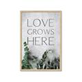 Picture of Love grows here _GroupedProduct_Rectangle_Portrait_Framed_Matted_