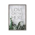 Picture of Love grows here _GroupedProduct_Rectangle_Portrait_Framed_Matted_