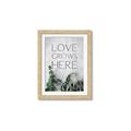 Picture of Love grows here _GroupedProduct_Rectangle_Portrait_Framed_Matted_