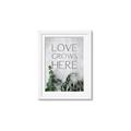 Picture of Love grows here _GroupedProduct_Rectangle_Portrait_Framed_Matted_