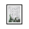 Picture of Love grows here _GroupedProduct_Rectangle_Portrait_Framed_Matted_