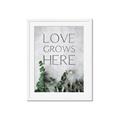 Picture of Love grows here _GroupedProduct_Rectangle_Portrait_Framed_Matted_