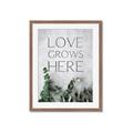 Picture of Love grows here _GroupedProduct_Rectangle_Portrait_Framed_Matted_