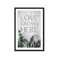 Picture of Love grows here _GroupedProduct_Rectangle_Portrait_Framed_Matted_