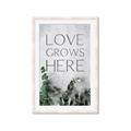 Picture of Love grows here _GroupedProduct_Rectangle_Portrait_Framed_Matted_