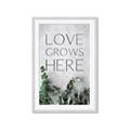 Picture of Love grows here _GroupedProduct_Rectangle_Portrait_Framed_Matted_