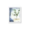 Picture of Green leaves  Pot _GroupedProduct_Rectangle_Portrait_Framed_Matted_