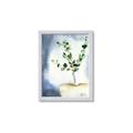 Picture of Green leaves  Pot _GroupedProduct_Rectangle_Portrait_Framed_Matted_