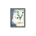Picture of Green leaves  Pot _GroupedProduct_Rectangle_Portrait_Framed_Matted_