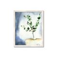 Picture of Green leaves  Pot _GroupedProduct_Rectangle_Portrait_Framed_Matted_