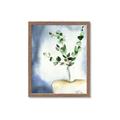 Picture of Green leaves  Pot _GroupedProduct_Rectangle_Portrait_Framed_Matted_