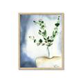 Picture of Green leaves  Pot _GroupedProduct_Rectangle_Portrait_Framed_Matted_