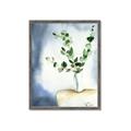 Picture of Green leaves  Pot _GroupedProduct_Rectangle_Portrait_Framed_Matted_