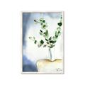 Picture of Green leaves  Pot _GroupedProduct_Rectangle_Portrait_Framed_Matted_