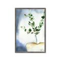 Picture of Green leaves  Pot _GroupedProduct_Rectangle_Portrait_Framed_Matted_
