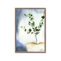 Picture of Green leaves  Pot _GroupedProduct_Rectangle_Portrait_Framed_Matted_