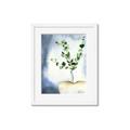 Picture of Green leaves  Pot _GroupedProduct_Rectangle_Portrait_Framed_Matted_