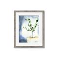 Picture of Green leaves  Pot _GroupedProduct_Rectangle_Portrait_Framed_Matted_