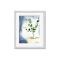 Picture of Green leaves  Pot _GroupedProduct_Rectangle_Portrait_Framed_Matted_