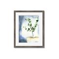 Picture of Green leaves  Pot _GroupedProduct_Rectangle_Portrait_Framed_Matted_