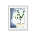 Picture of Green leaves  Pot _GroupedProduct_Rectangle_Portrait_Framed_Matted_