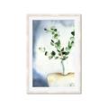 Picture of Green leaves  Pot _GroupedProduct_Rectangle_Portrait_Framed_Matted_