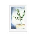 Picture of Green leaves  Pot _GroupedProduct_Rectangle_Portrait_Framed_Matted_