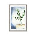 Picture of Green leaves  Pot _GroupedProduct_Rectangle_Portrait_Framed_Matted_